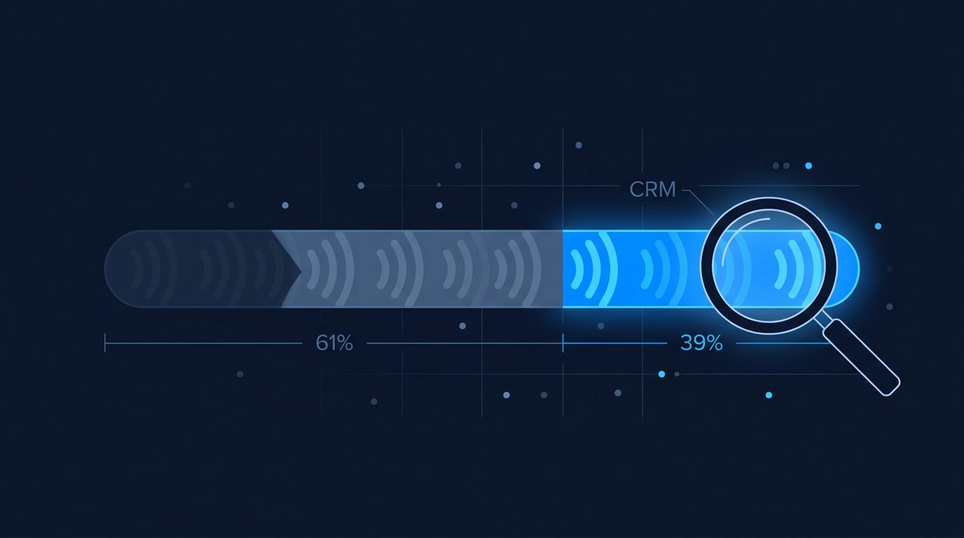 Your CRM only sees the last 39% of the buying journey